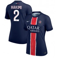 Paris Saint-Germain Achraf Hakimi #2 Fotballklær Hjemmedrakt Dame 2024-25 Kortermet